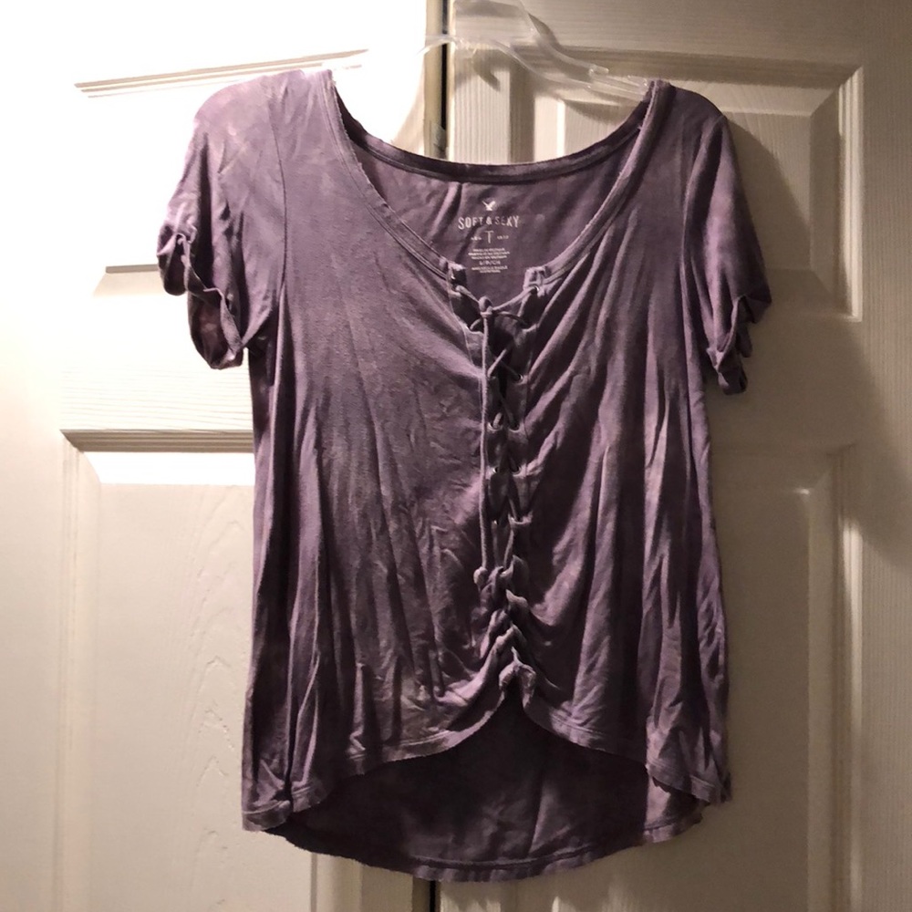 Small Soft and Sexy American Eagle purple top